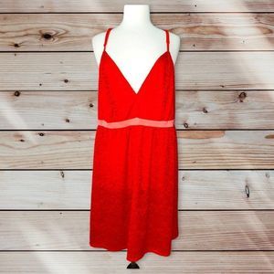 A6 cacique red lace teddy babydoll lingerie gown nightgown plus size 26 28